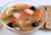 Рыбная солянка с семгой