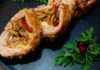 Рулет из свинины с шампиньонами, вялеными томатами и сыром в хрустящей корочке, пошаговый рецепт с фото