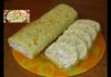 Кабачковый рулет с сыром и ветчиной