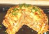 Мясной торт из тортильи