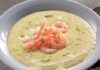 Картофельный крем-суп с креветками и мясом криля, пошаговый рецепт с фото