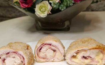 Куриные рулетики с ветчиной и сыром